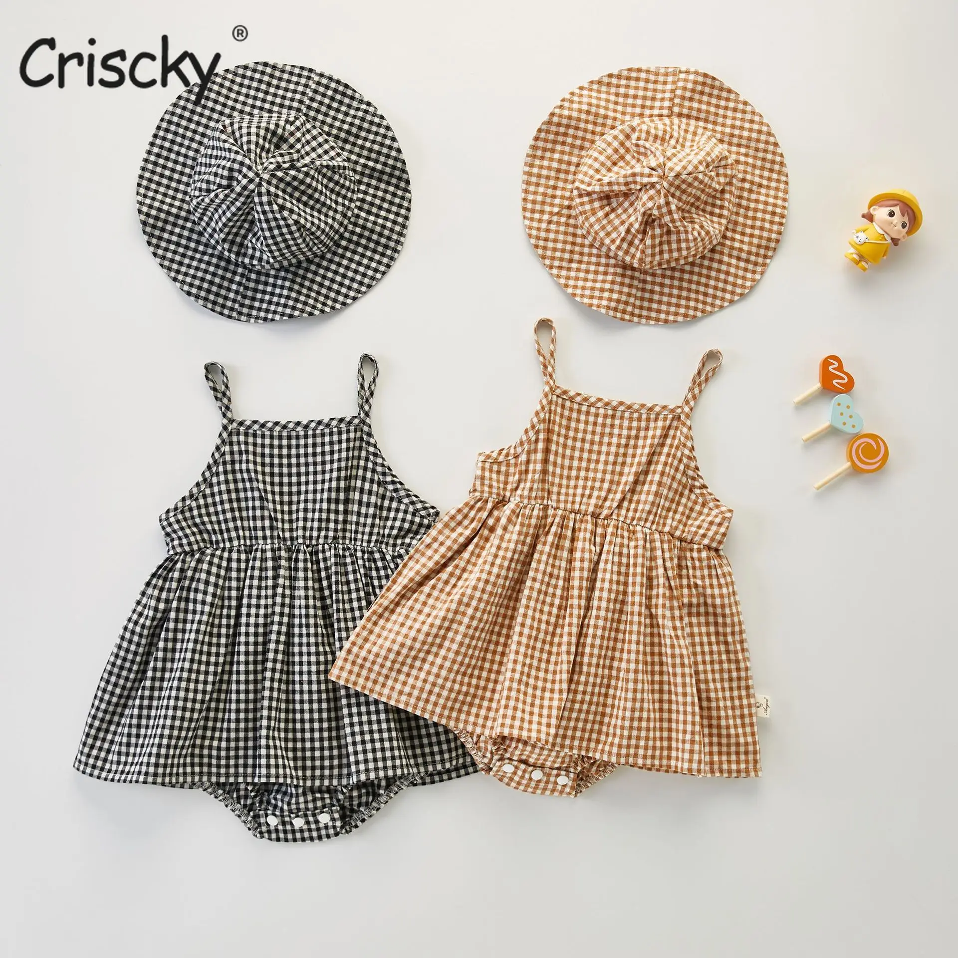 Criscky Newborn Baby Girls Romper Dress Fashion Strap Plaid Baby Clothes Cotton Summer Toddler Girls Jumpsuit Outfits Clothing
Criscky Newborn Baby Girls Romper Dress Fashion Strap Plaid Baby Clothes Cotton Summer Toddler Girls Jumpsuit Outfits Clothing