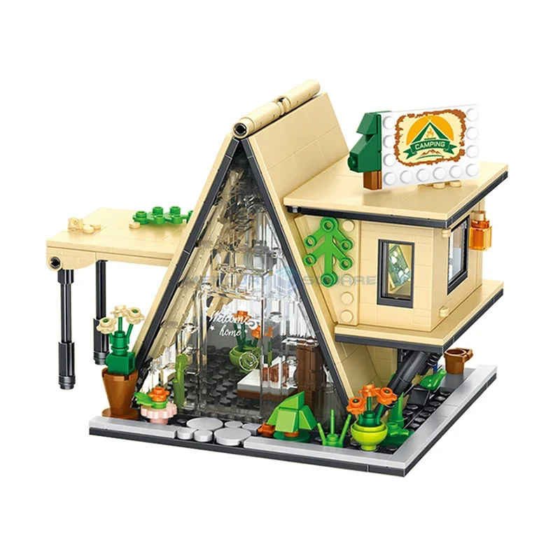 Camping Tent Dream Cottage Series MOC 8506 Creative Ideas City Street View Building Bricks Model Blocks Toy Gift Collection Set
Camping Tent Dream Cottage Series MOC 8506 Creative Ideas City Street View Building Bricks Model Blocks Toy Gift Collection Set