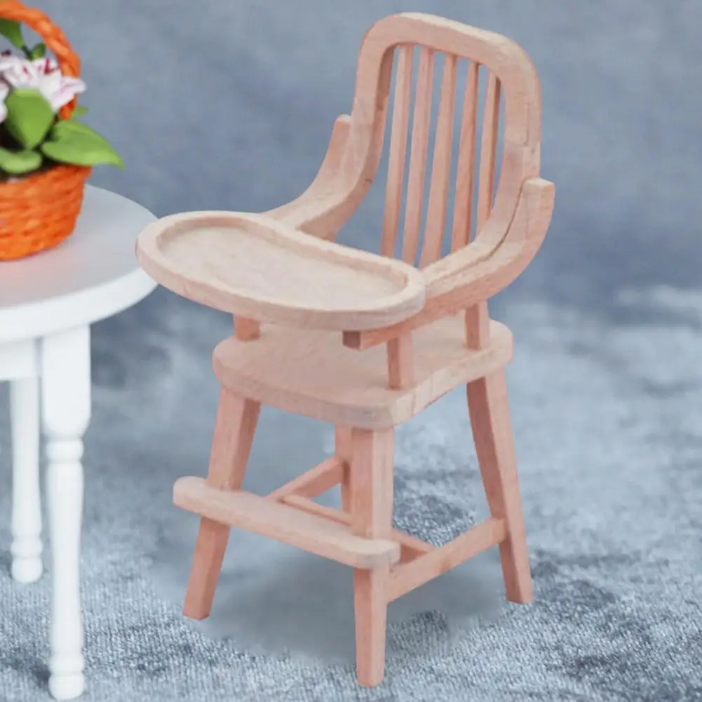 Dollhouse Wooden Chair Smooth Surface Fine Workmanship Decorative Dollhouse Chair for Micro Landscape
Dollhouse Wooden Chair Smooth Surface Fine Workmanship Decorative Dollhouse Chair for Micro Landscape