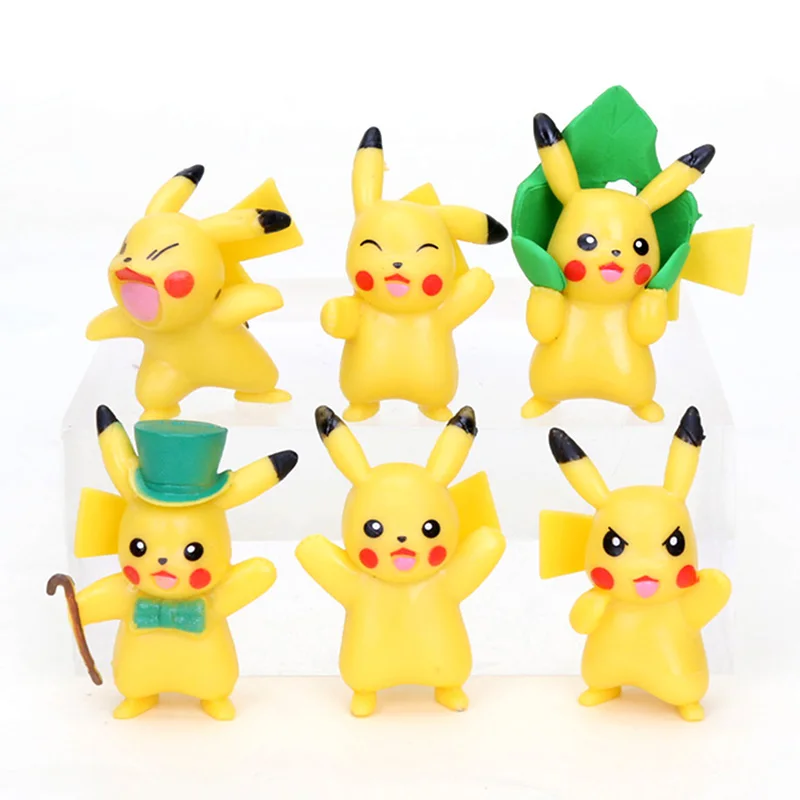 6pcs Takara Tomy Pokemon Pikachu PVC Action Figures Dolls Anime Figures Pikachu Cartoon Collection Model Toys for Birthday Gifts
6pcs Takara Tomy Pokemon Pikachu PVC Action Figures Dolls Anime Figures Pikachu Cartoon Collection Model Toys for Birthday Gifts
