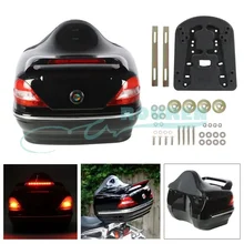 Universal Motorcycle Accessories Touring Pack Trunk Luggage Rear Tail Box Case Pack W/ Tail Light Lock Toolbox Equipaje 오토바이 리어백