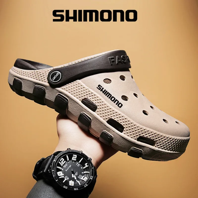 

Fishing Shoes Breathable Slipper Hole Shoes Men's Summer Non-slip Soft Water Shoes Beach Sandals Outdoor Wading Shoes