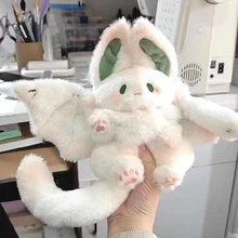 Halloween Cartoon Bat Rabbits Fluffy Toy Comfortable PP Cotton Hugging Doll For Sofa Car Bedroom Decor