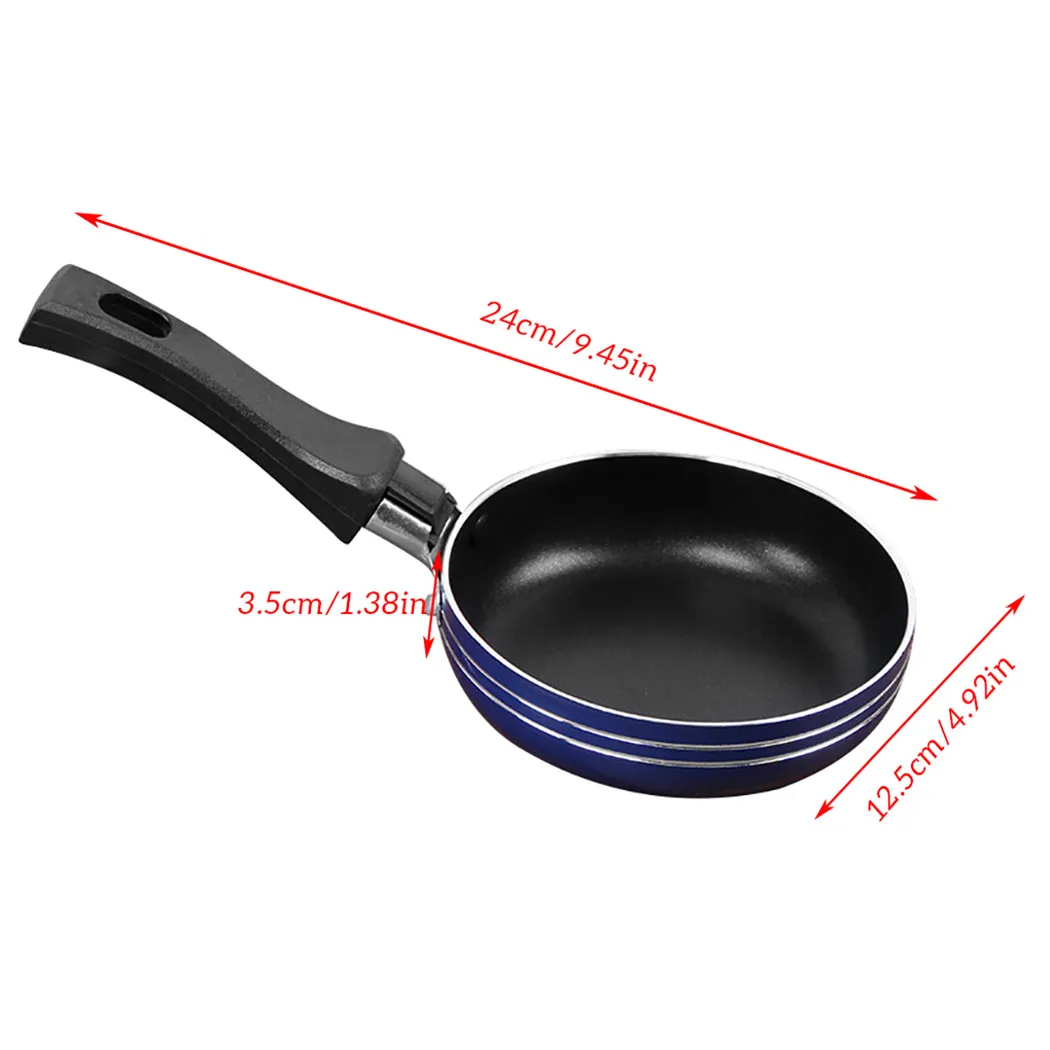 Mini Frying Pan Non-Stick Thickened Stainless Steel Frypan Pot Fried Eggs Saucepan 12cm/14cm/16cm Random Color Kitchen Cookware
Mini Frying Pan Non-Stick Thickened Stainless Steel Frypan Pot Fried Eggs Saucepan 12cm/14cm/16cm Random Color Kitchen Cookware
