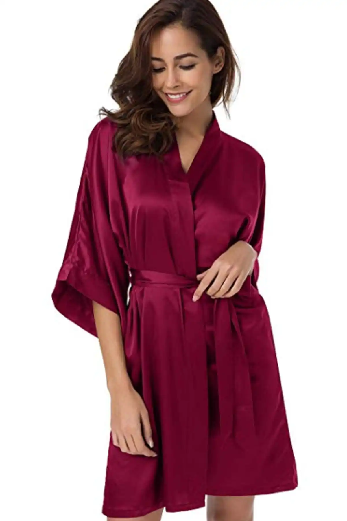 Dressing Gown Bride Stone Satin Claret Red 95Cm 1 Piece Bathrobe Peignoir Kimono Bride Sleepwear Night Gown
Dressing Gown Bride Stone Satin Claret Red 95Cm 1 Piece Bathrobe Peignoir Kimono Bride Sleepwear Night Gown
