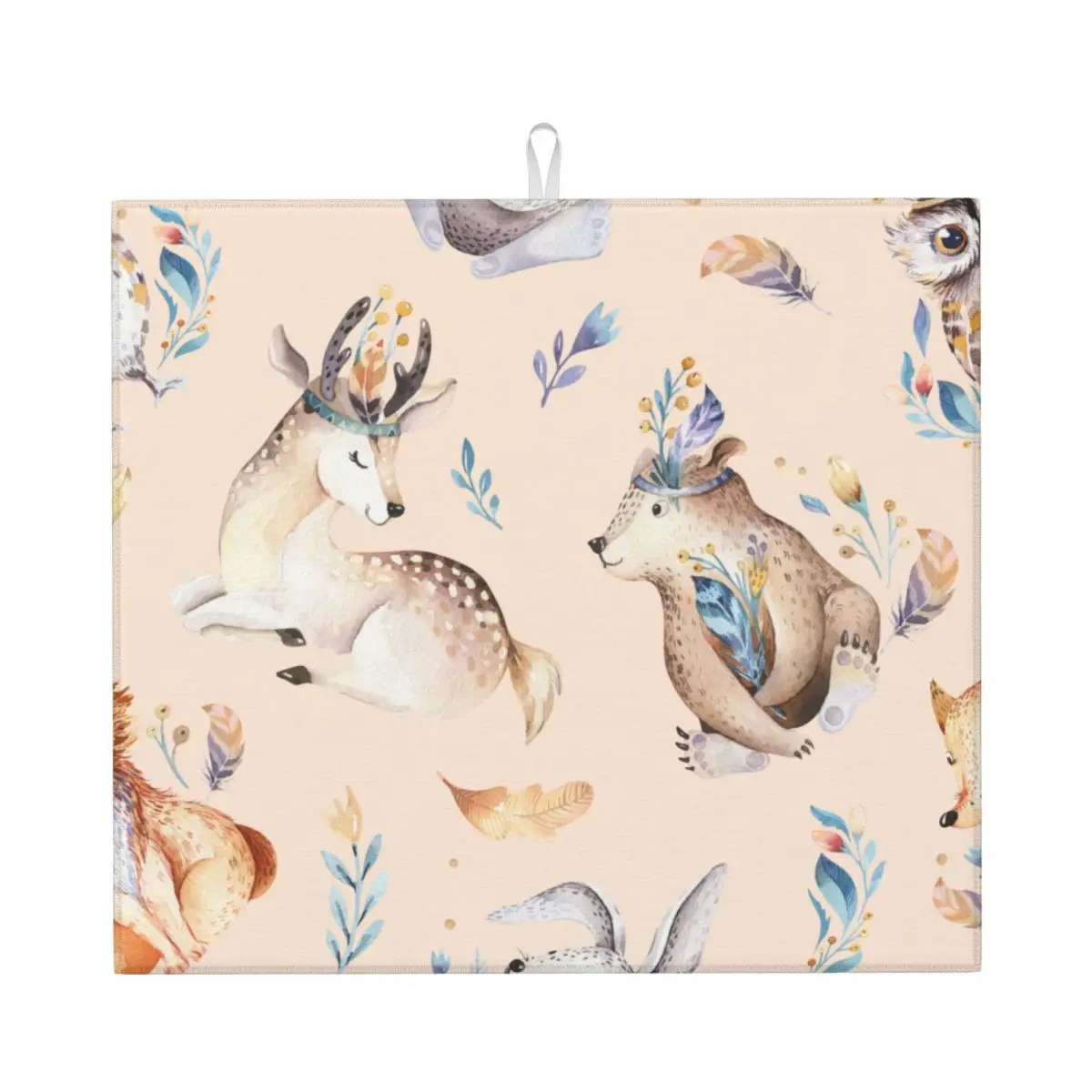 Watercolor Boho Cute Baby Fox Deer Animal Rabbit And Bear Drain Pad Sink Mat Drying Mat for Kitchen Counter & Bathroom Kitc
Watercolor Boho Cute Baby Fox Deer Animal Rabbit And Bear Drain Pad Sink Mat Drying Mat for Kitchen Counter & Bathroom Kitc