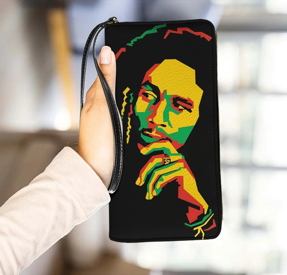 

Bob Marley Purses Jamaican Rock Singer Multi-card Slots Organizer Customized Wallet & Card Holder High Quality Money Cумка 2023