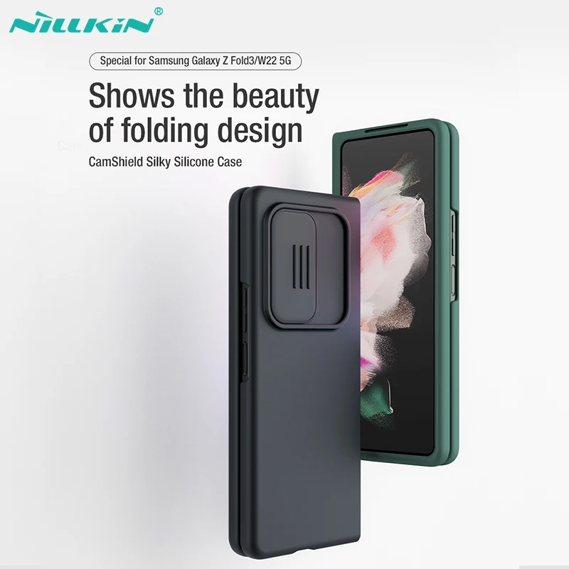 Чехол для Samsung Galaxy Z Fold 3, чехол для Samsung Galaxy Z Fold 4 5G NILLKIN CamShield, Шелковый силиконовый чехол-накладка для камеры
Чехол для Samsung Galaxy Z Fold 3, чехол для Samsung Galaxy Z Fold 4 5G NILLKIN CamShield, Шелковый силиконовый чехол-накладка для камеры