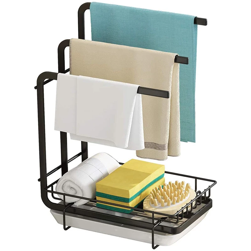 Sponge Holder with Drain Pan for Kithcen Sink, Kitchen Counter Organizer Sponge Brush Soap Dish Dishcloth Rack
Sponge Holder with Drain Pan for Kithcen Sink, Kitchen Counter Organizer Sponge Brush Soap Dish Dishcloth Rack