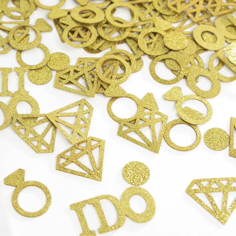 100Pcs Glitter Just Married I Do Gold Diamond Paper Confetti for Wedding Bridal Shower Decor Engagement Hen Party Table Scatter
100Pcs Glitter Just Married I Do Gold Diamond Paper Confetti for Wedding Bridal Shower Decor Engagement Hen Party Table Scatter