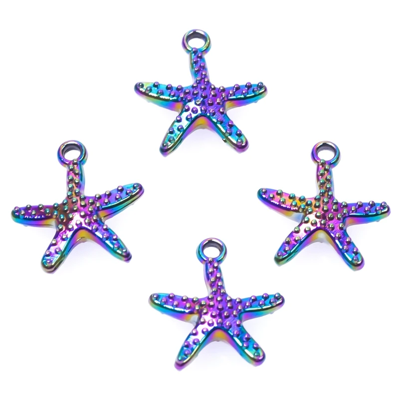 10PCS Alloy Starfish Charms Pendant Accessory Rainbow Color For Jewelry Making Necklace Earring Metal Bulk Wholesale
10PCS Alloy Starfish Charms Pendant Accessory Rainbow Color For Jewelry Making Necklace Earring Metal Bulk Wholesale