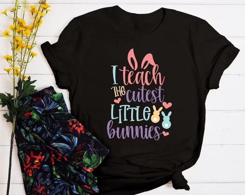 Custom Easter Teacher T-Shirt Funny Easter Teacher Life Shirt Cute Easter Bunny Shirts Easter Gifts for Teacher Graphic Tees
Custom Easter Teacher T-Shirt Funny Easter Teacher Life Shirt Cute Easter Bunny Shirts Easter Gifts for Teacher Graphic Tees