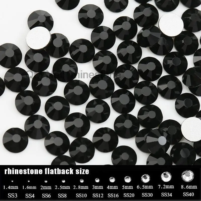 1440pcs/pack All Size SS2-34 Black Jet Flat Back Non HotFix Nail art Rhinestone 3D Glass Decorations Garment Mix Rhinestone
1440pcs/pack All Size SS2-34 Black Jet Flat Back Non HotFix Nail art Rhinestone 3D Glass Decorations Garment Mix Rhinestone