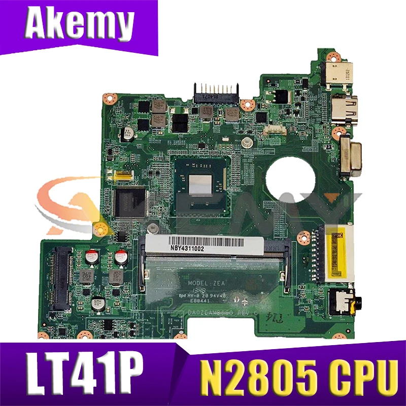AKEMY Laptop Motherboard For Gateway LT41P L41P06U SR1LY N2805 CPU NBY4311001 NB.Y4311.001 DA0ZEAMB6C0 Main board full works
AKEMY Laptop Motherboard For Gateway LT41P L41P06U SR1LY N2805 CPU NBY4311001 NB.Y4311.001 DA0ZEAMB6C0 Main board full works