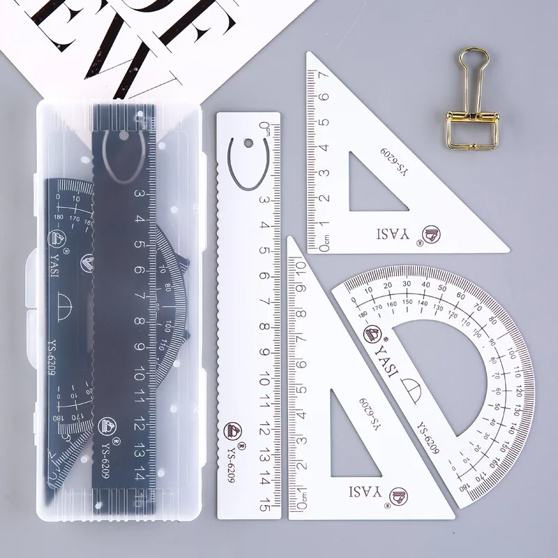 4 In 1 Metal Ruler Aluminum Alloy Angle Ruler Protractor Triangle Ruler Multifunctional Measuring Tools Set Square Goniometer
4 In 1 Metal Ruler Aluminum Alloy Angle Ruler Protractor Triangle Ruler Multifunctional Measuring Tools Set Square Goniometer