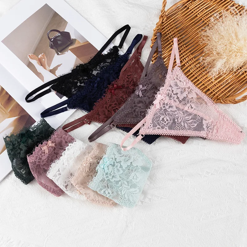 2022 New Sexy Lace Panties Thongs Women's Temptation Seamless Underpants G-String 10 Colors
2022 New Sexy Lace Panties Thongs Women's Temptation Seamless Underpants G-String 10 Colors