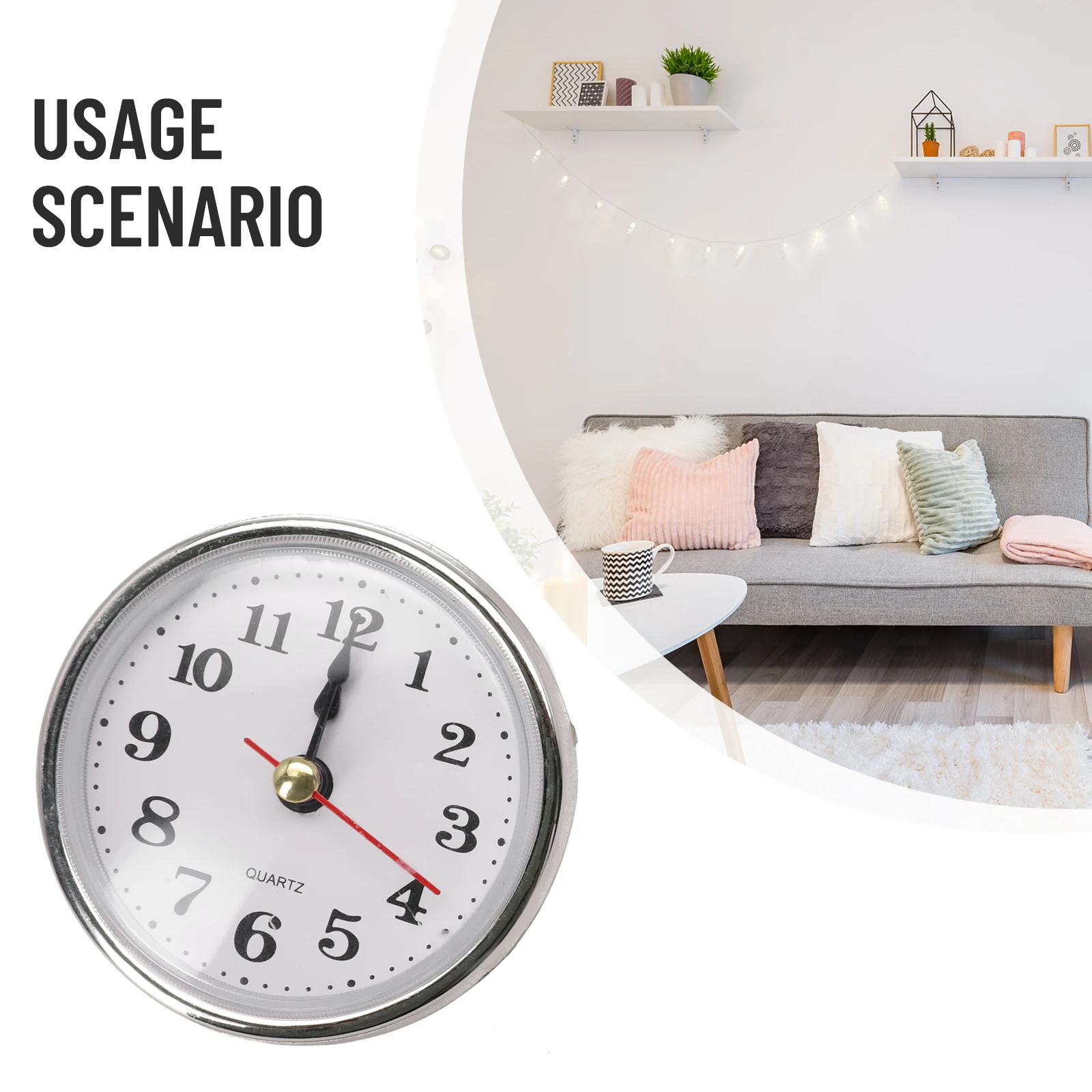 Quartz Clock Inserts Precision Movement Replacement Maintenance Accessories DIY Clock Decor Silvery Arabic Numbers Gold 65mm
Quartz Clock Inserts Precision Movement Replacement Maintenance Accessories DIY Clock Decor Silvery Arabic Numbers Gold 65mm