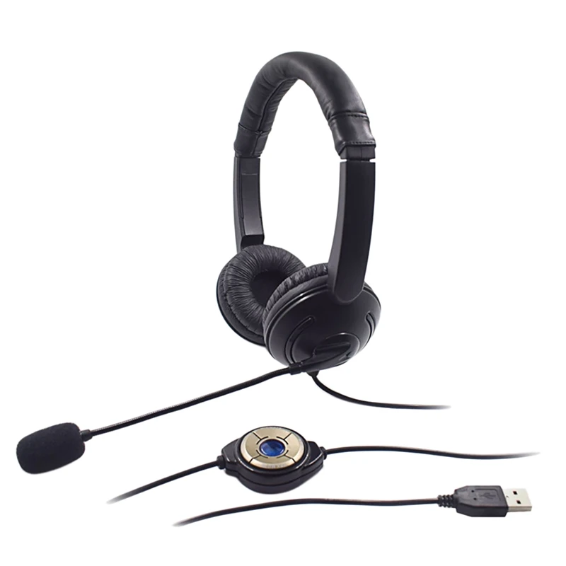 Universal USB Wired Headset Computer Gaming Headset with Microphone Telephone Headset
Universal USB Wired Headset Computer Gaming Headset with Microphone Telephone Headset