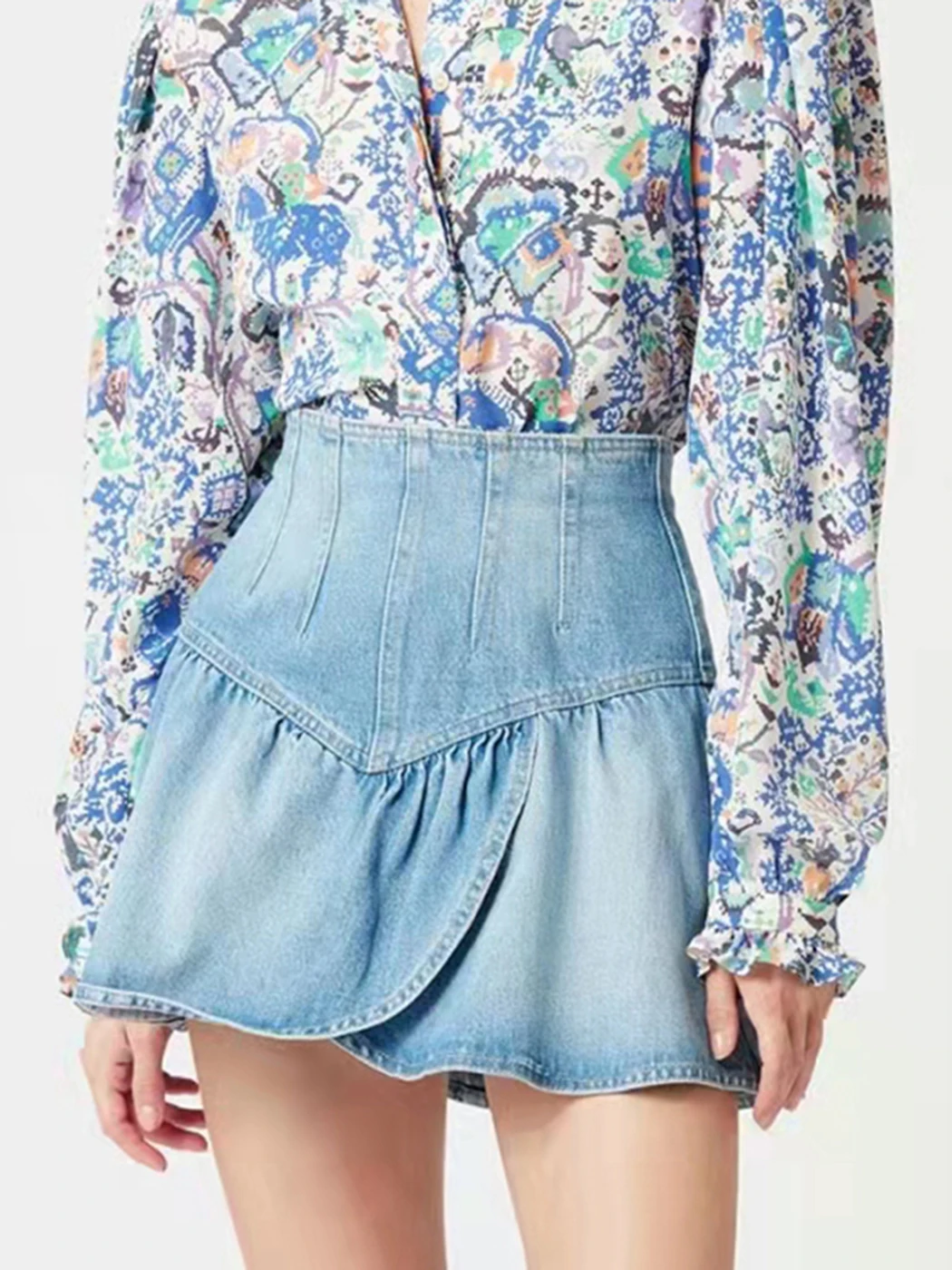 Asymmetric Blue Mini Skirts Woman Summer High Waist A Line Short Faldas Femme Casual Vintage Chic Streetwear Denim Skirt 2022
Asymmetric Blue Mini Skirts Woman Summer High Waist A Line Short Faldas Femme Casual Vintage Chic Streetwear Denim Skirt 2022