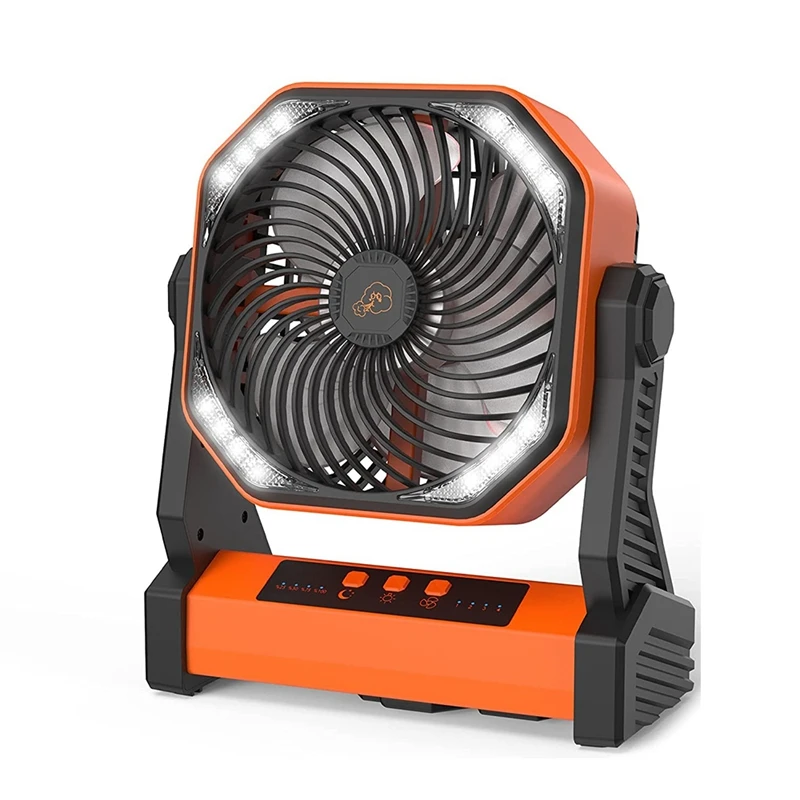 Camping Fan With LED Lantern,20000Mah Outdoor Tent Fan With Light&Hook,270 Degree Pivot 4 Speeds,For Camping,Fishing
Camping Fan With LED Lantern,20000Mah Outdoor Tent Fan With Light&Hook,270 Degree Pivot 4 Speeds,For Camping,Fishing
