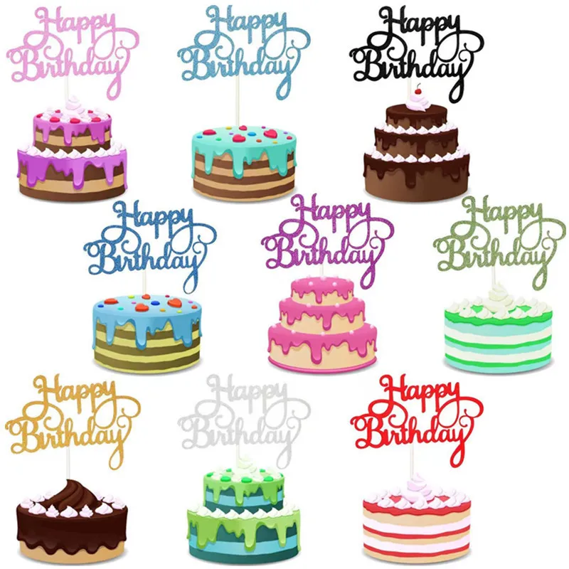 Cake Topper 10 Cake Flash Paper Golden Black Happy Birthday Cake Decoration Birthday DIY Party Supplies Cupcake
Cake Topper 10 Cake Flash Paper Golden Black Happy Birthday Cake Decoration Birthday DIY Party Supplies Cupcake