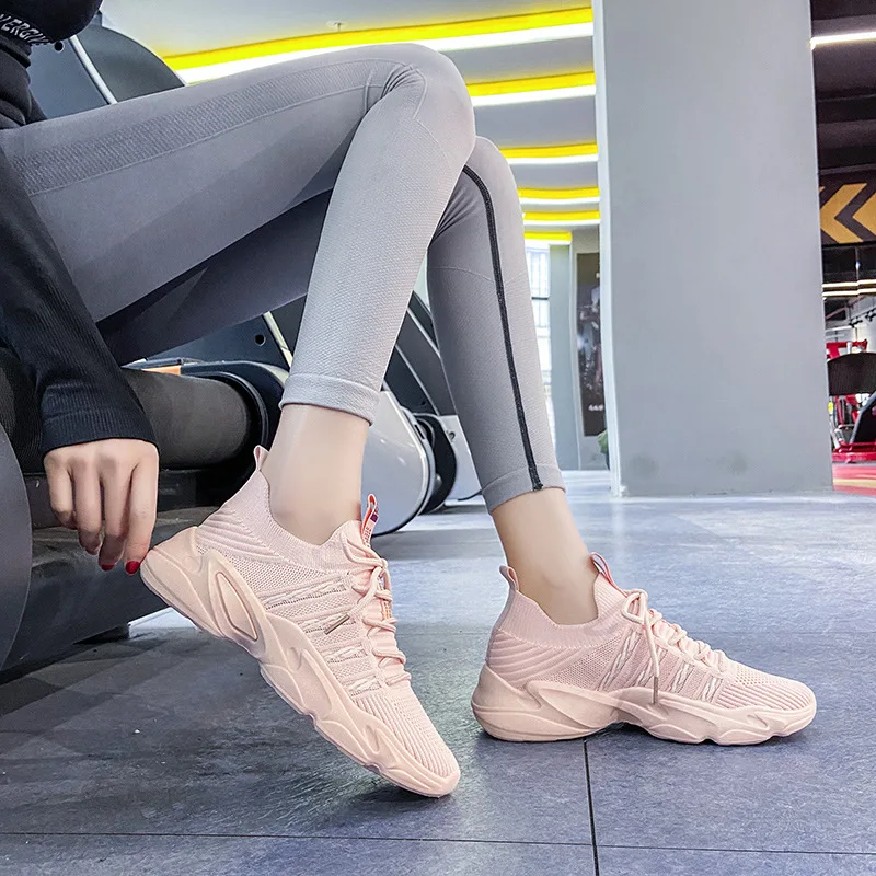 Miss Thick Sole Sports Shoes Breathable Mesh Lace Leisure Women's Shoes Fashion Solid Color Comfortable Light Running Shoes
Miss Thick Sole Sports Shoes Breathable Mesh Lace Leisure Women's Shoes Fashion Solid Color Comfortable Light Running Shoes