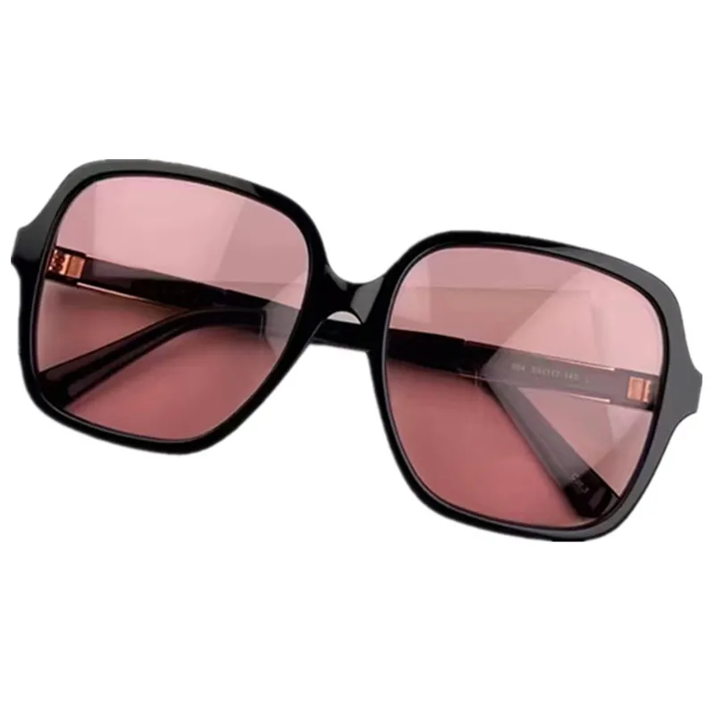 

2023 Lux Bigrim Sunglasses UV400 for Women No Originl Case Acetate Square Black Frame HD Gradient811 59-18-145 Model Goggl