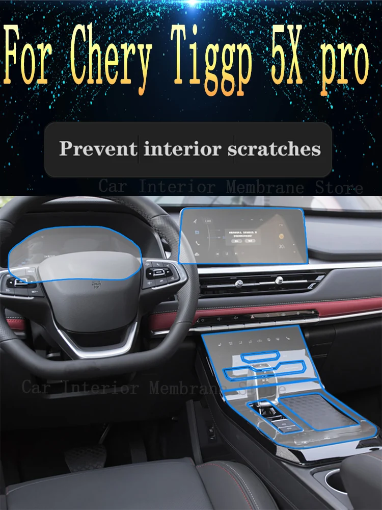 For Chery Tiggo 5X Pro Hybrid 2022 TPU Gearbox Panel Film Dashboard Protective Sticker Interior Anti-Scratch Car Accessories
For Chery Tiggo 5X Pro Hybrid 2022 TPU Gearbox Panel Film Dashboard Protective Sticker Interior Anti-Scratch Car Accessories
