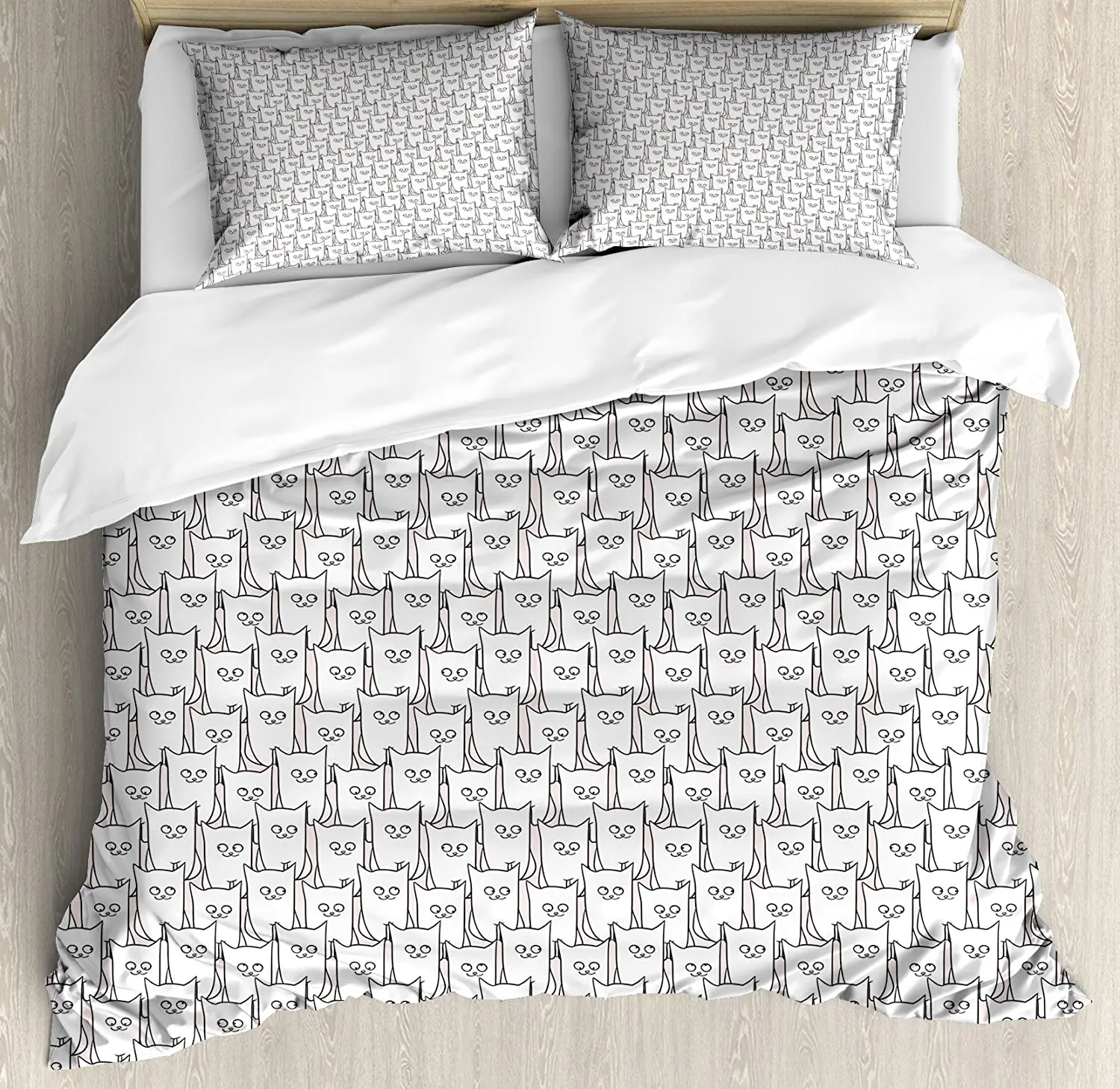 Funny Bedding Set For Bedroom Bed Home Mischievous Cat Doodles on Abstract Pastel Colored Duvet Cover Quilt Cover And Pillowcase
Funny Bedding Set For Bedroom Bed Home Mischievous Cat Doodles on Abstract Pastel Colored Duvet Cover Quilt Cover And Pillowcase