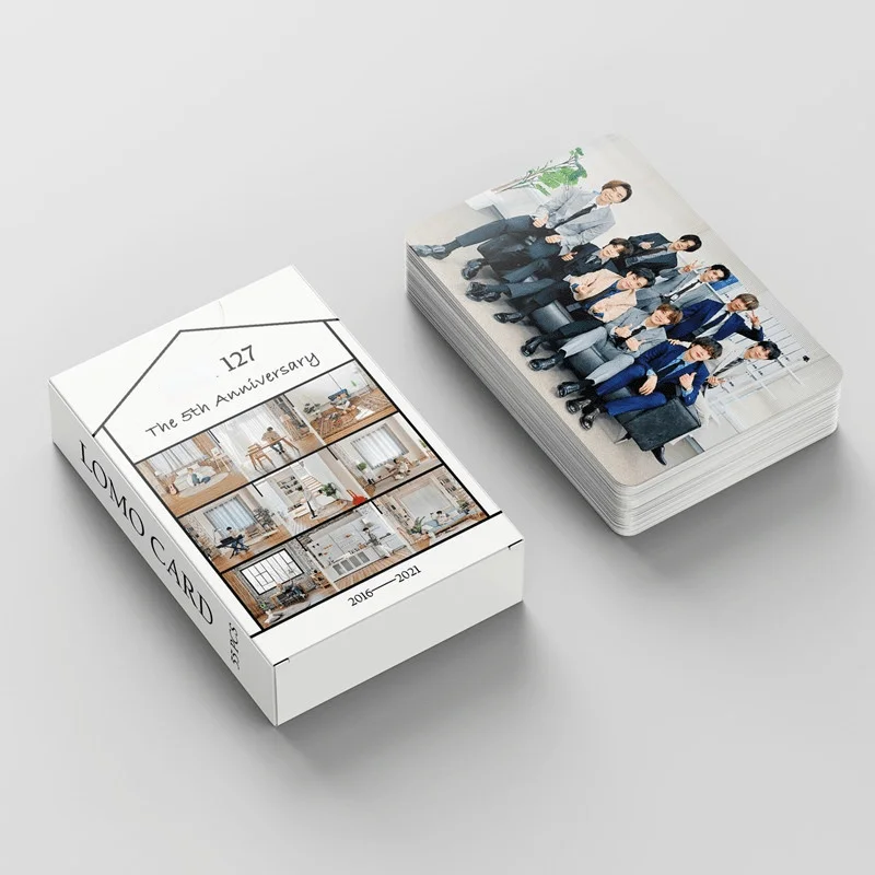 55pcs/set KPOP127 Lomo Cards Fifth Anniversary Photo album Cards for fans collection MARK Taeyong YUTA 127 K-pop
55pcs/set KPOP127 Lomo Cards Fifth Anniversary Photo album Cards for fans collection MARK Taeyong YUTA 127 K-pop