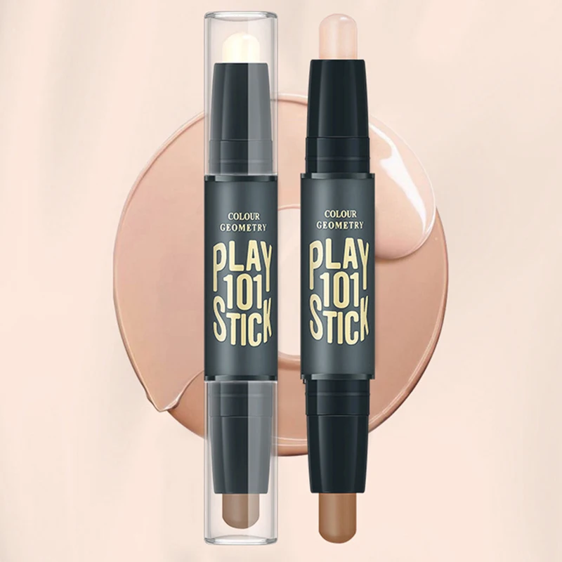 

Double-ended Highlight & Contour Stick Oil-control Lasting Waterproof Portable Not Greasy Nose Shadow Retouch Face Contours Pen