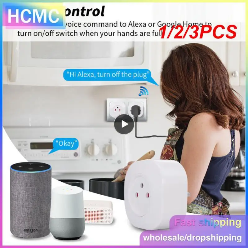 Умная розетка Tuya с Wi-Fi, 16 А/10 А, 1/2/3 шт.
Умная розетка Tuya с Wi-Fi, 16 А/10 А, 1/2/3 шт.