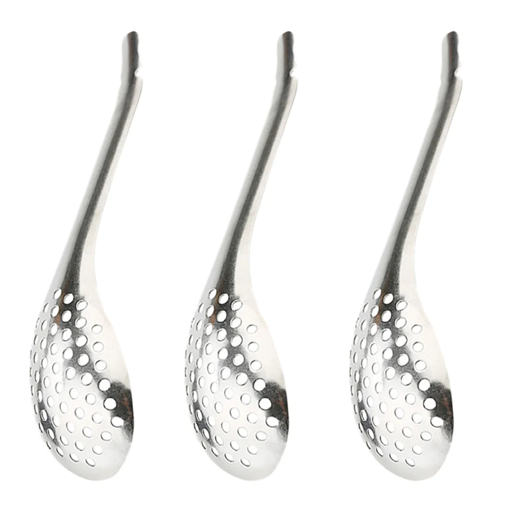 

Spoon Spoons Strainer Steel Stainless Caviar Slotted Small Spherification Perforated Cocktail Colander Serving Bar Catering