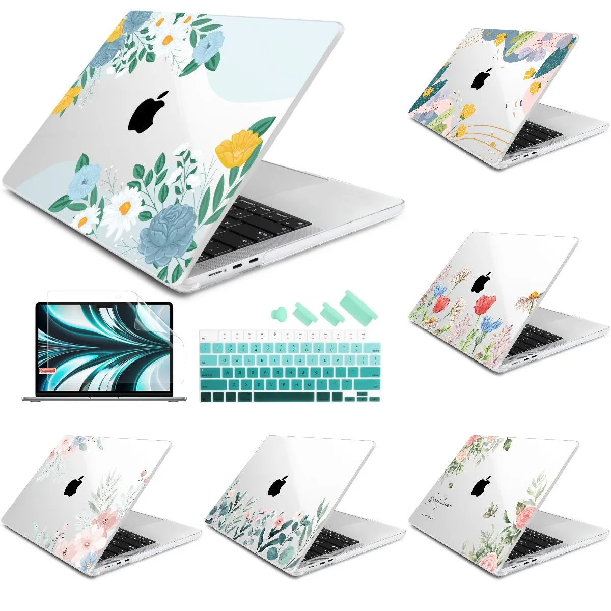 Hardshell Case For 2022 MacBook Pro Air M2 M1 A2681 A2338 A2337 A2179 Pro14 16 M1 2021 A2442 Floral Cover With Keyboard Film
Hardshell Case For 2022 MacBook Pro Air M2 M1 A2681 A2338 A2337 A2179 Pro14 16 M1 2021 A2442 Floral Cover With Keyboard Film
