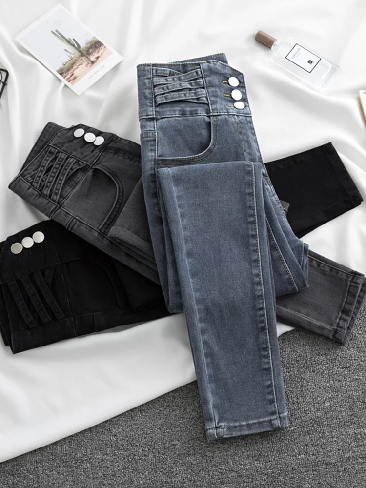 2023 Women'S Jeans Summer New High Waist Slim Was Tall And Thin And Versatile Light Blue Tight Feet Pants
2023 Women'S Jeans Summer New High Waist Slim Was Tall And Thin And Versatile Light Blue Tight Feet Pants