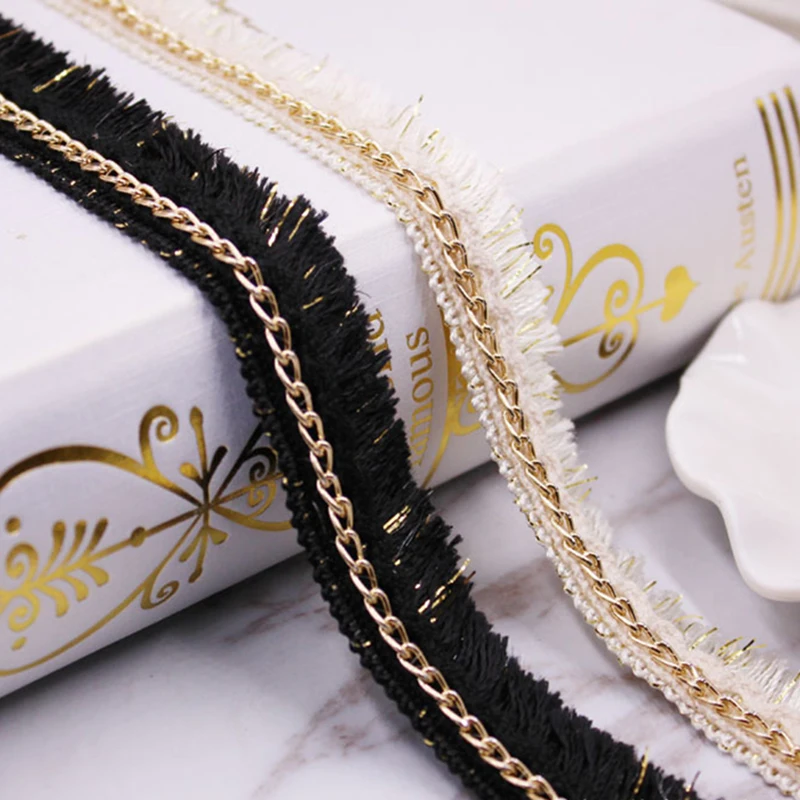 Fringe Tassel Trim Lace Metal Chain Decorative Polyester Lace Ethnic Wind DIY Handmade Garment Accessories Ribbon Sewing Supply
Fringe Tassel Trim Lace Metal Chain Decorative Polyester Lace Ethnic Wind DIY Handmade Garment Accessories Ribbon Sewing Supply