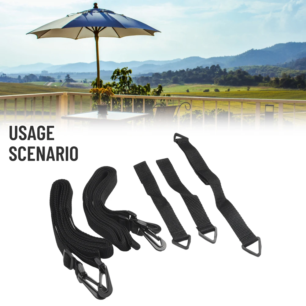 For Parasols Fixed Strap Adjustable Black Easy To Install Flexible Polyester Stable Windproof Durable And Practical
For Parasols Fixed Strap Adjustable Black Easy To Install Flexible Polyester Stable Windproof Durable And Practical