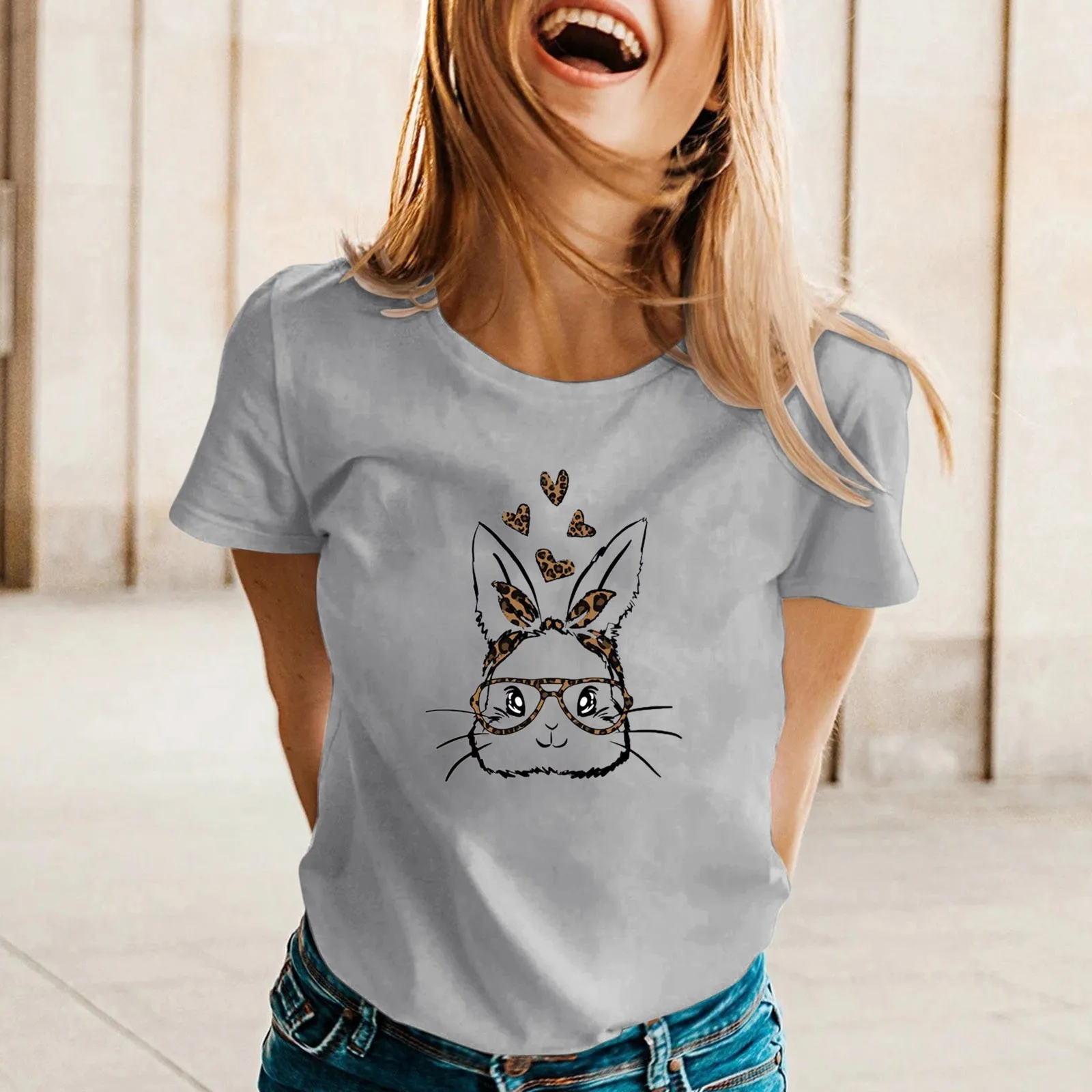 Womens Spring Summer Easter Printed Short Sleeve O Neck T Shirt Top Woman Shirts Summer Cotton Athletic Tops Women
Womens Spring Summer Easter Printed Short Sleeve O Neck T Shirt Top Woman Shirts Summer Cotton Athletic Tops Women