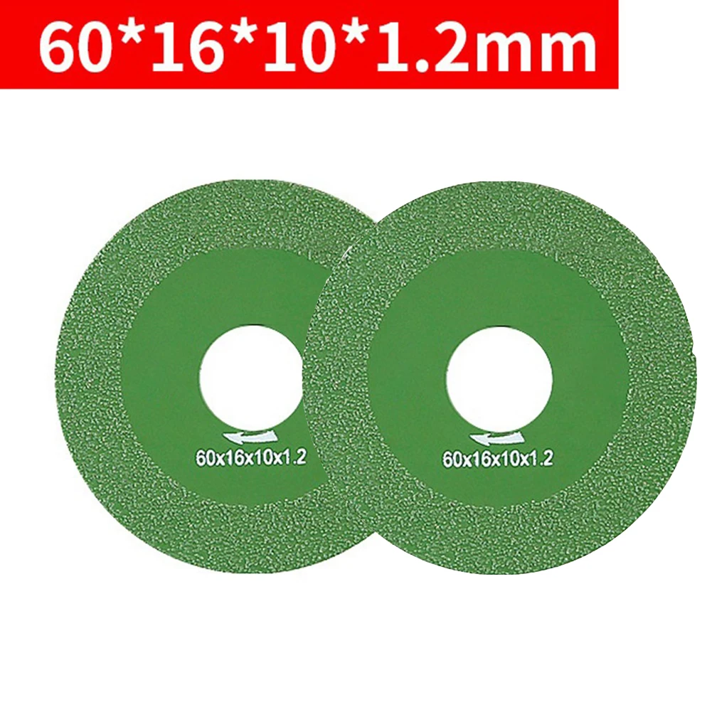 2pcs 16mm Bore Glass Cutting Disc Marble Saw Blade Ceramic Crystal Diamond Jade Wine Bottle Polishing 60/80mm Saw Blade Cutting
2pcs 16mm Bore Glass Cutting Disc Marble Saw Blade Ceramic Crystal Diamond Jade Wine Bottle Polishing 60/80mm Saw Blade Cutting