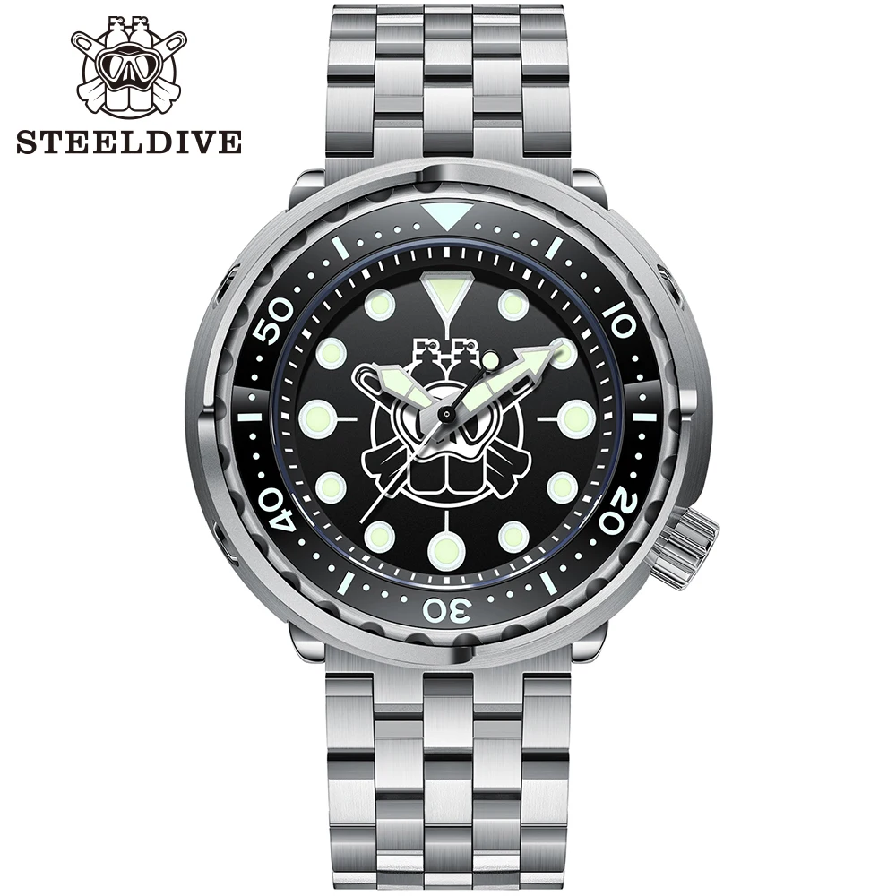 STEELDIVE SD1975P 316L Stainless Steel C3 Luminous Tuna 300M Diving Waterproof Watch Japan NH35 Movement Mechanical Wristwatch
STEELDIVE SD1975P 316L Stainless Steel C3 Luminous Tuna 300M Diving Waterproof Watch Japan NH35 Movement Mechanical Wristwatch