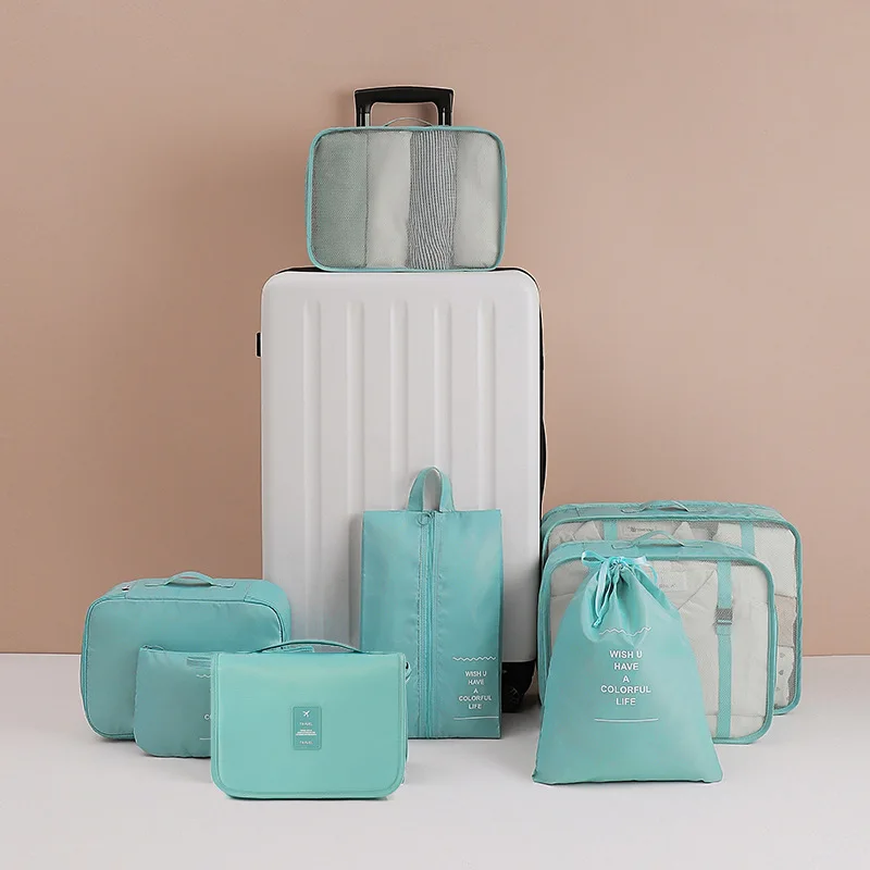 8Pcs/set Travel Packing Cube Portable Suitcases Organizer Men Women Cosmetics Clothes Shoes Toiletries Pouch Luggage Storage Bag
8Pcs/set Travel Packing Cube Portable Suitcases Organizer Men Women Cosmetics Clothes Shoes Toiletries Pouch Luggage Storage Bag