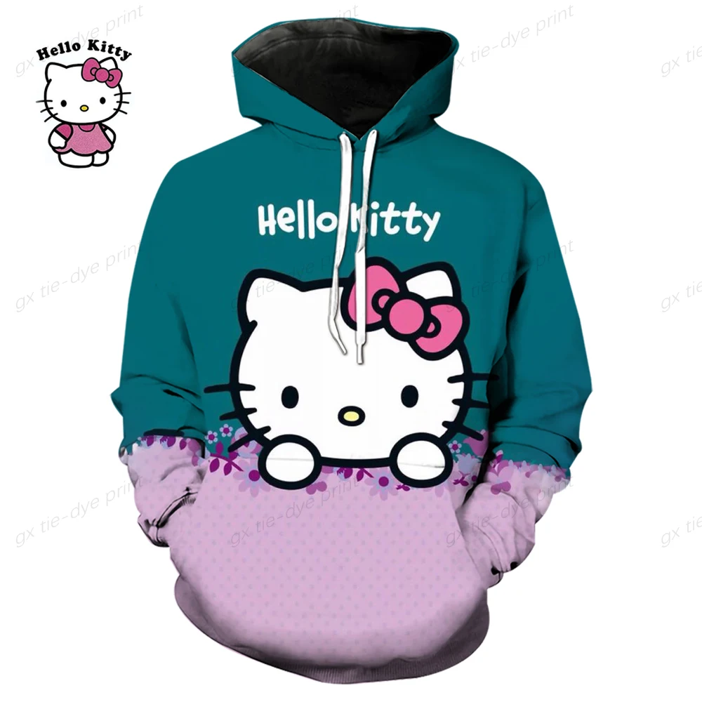Новинка 2023, женские толстовки с принтом Hello Kitty, спортивный дизайн, толстовка с кулиской, топы, Harajuku, Детская толстовка с капюшоном для девочек, уличная одежда
Новинка 2023, женские толстовки с принтом Hello Kitty, спортивный дизайн, толстовка с кулиской, топы, Harajuku, Детская толстовка с капюшоном для девочек, уличная одежда