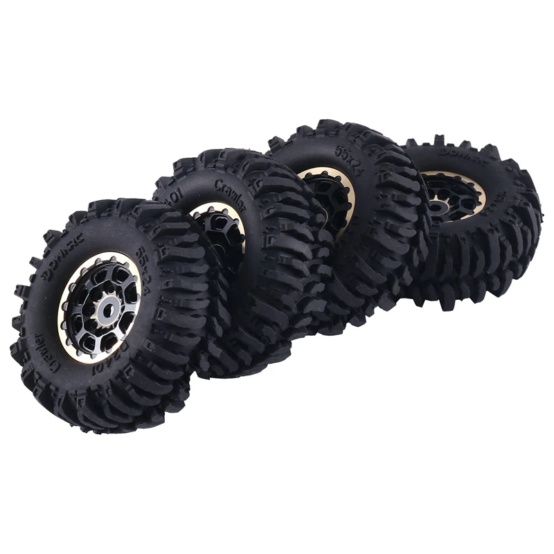 4Pcs 55X22mm 1.0 Brass Wheel Rim Rubber Tire For 1/18 1/24 RC Crawler Car Axial SCX24 AX24 FMS FCX24 TRX4M Upgrade Parts
4Pcs 55X22mm 1.0 Brass Wheel Rim Rubber Tire For 1/18 1/24 RC Crawler Car Axial SCX24 AX24 FMS FCX24 TRX4M Upgrade Parts