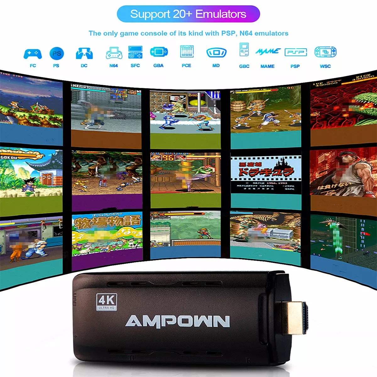 4K HD Handheld Game Console Open source LINUX system Wireless gamepads Built-in 10000 Games Vedio Game Console
4K HD Handheld Game Console Open source LINUX system Wireless gamepads Built-in 10000 Games Vedio Game Console