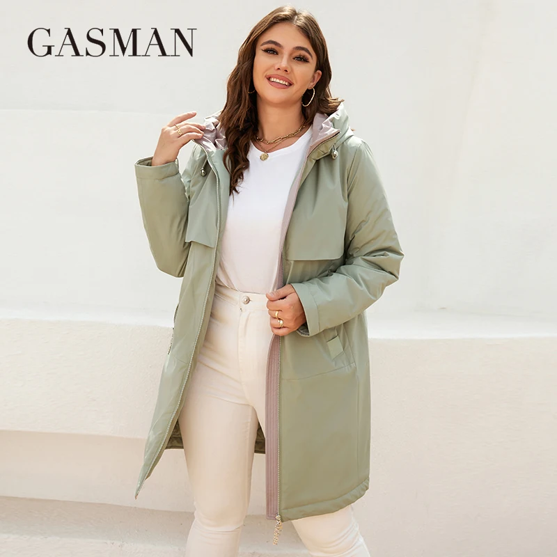 GASMAN New women's coat spring 2022 brand Mid-Length Fashion Women's jacket Contrasting trench pocket hooded casual parkas 8266
GASMAN New women's coat spring 2022 brand Mid-Length Fashion Women's jacket Contrasting trench pocket hooded casual parkas 8266