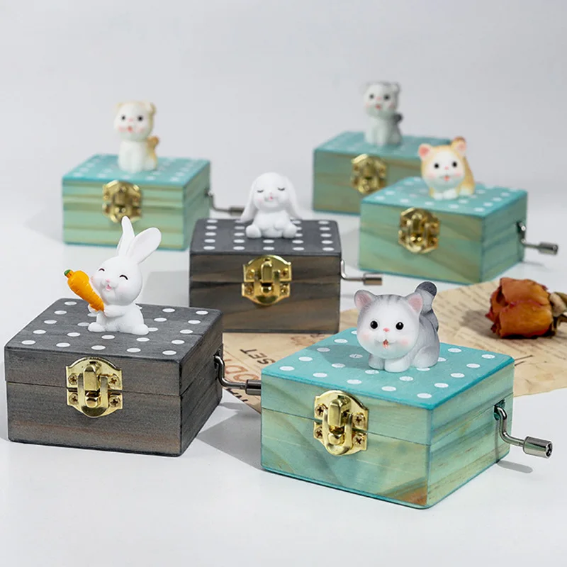 Wooden Hand Cranked Music Boxes Creative Wood Cute Animal Crafts Baby Room Decor Birthday Party Kids Gift Music Box
Wooden Hand Cranked Music Boxes Creative Wood Cute Animal Crafts Baby Room Decor Birthday Party Kids Gift Music Box