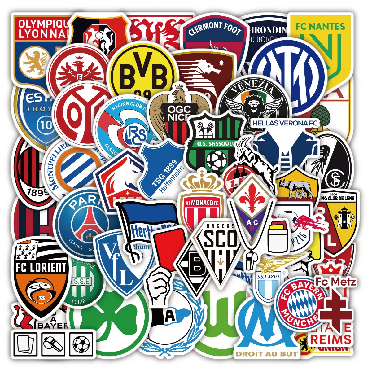 50pcs New Football NBA Team Logo Graffiti Stickers Waterproof Notebook Skateboard Luggage Motorcycle Stickers
50pcs New Football NBA Team Logo Graffiti Stickers Waterproof Notebook Skateboard Luggage Motorcycle Stickers