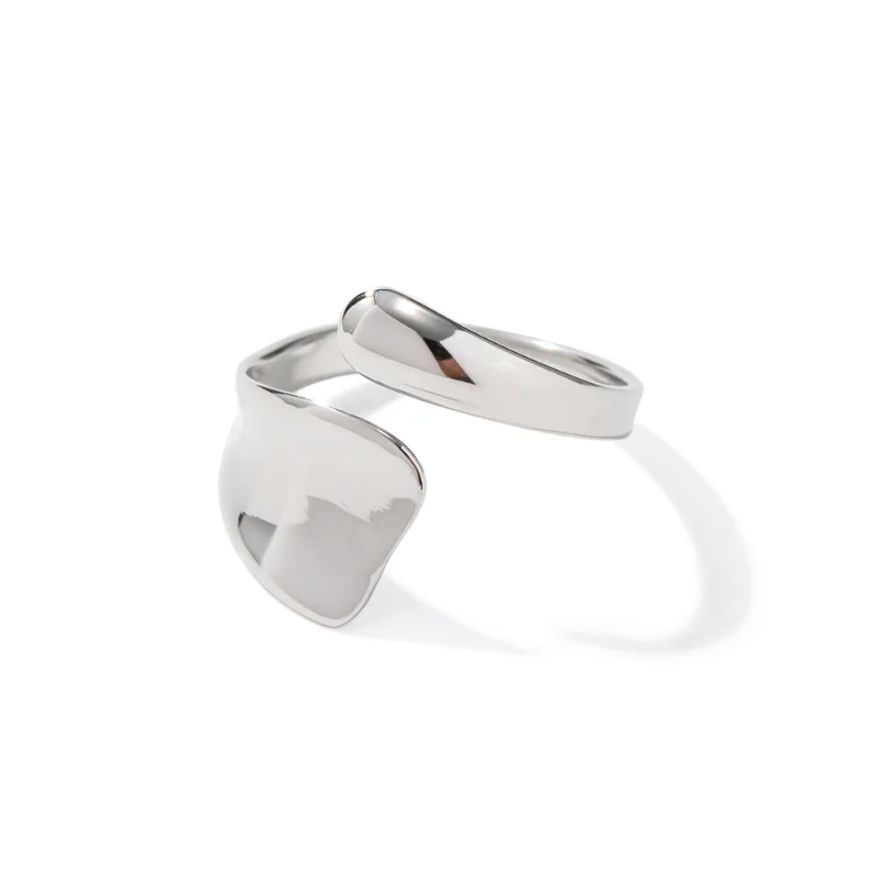 Minar Simple Metallic Irregular Twisted Finger Rings for Women Man Unisex Silver Plated Stainless Steel Open Adjustable Ring
Minar Simple Metallic Irregular Twisted Finger Rings for Women Man Unisex Silver Plated Stainless Steel Open Adjustable Ring