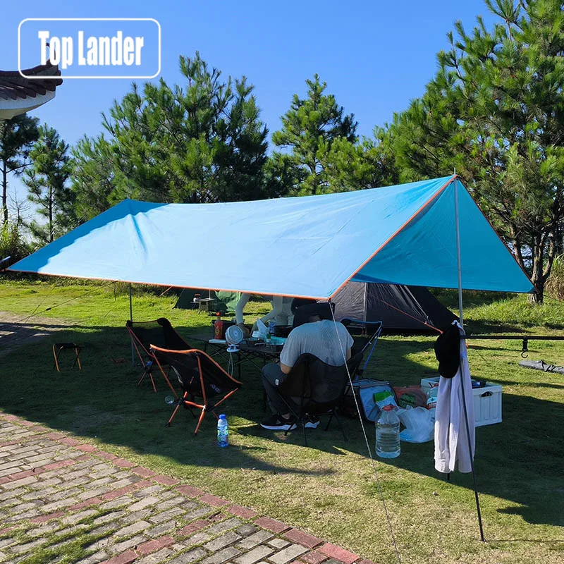 

Outdoor Tourist Awning Tarp Waterproof Camping Tent Ultralight Canopy Hammock Beach Sunshade Shelter Flysheet Sun Shade Cover