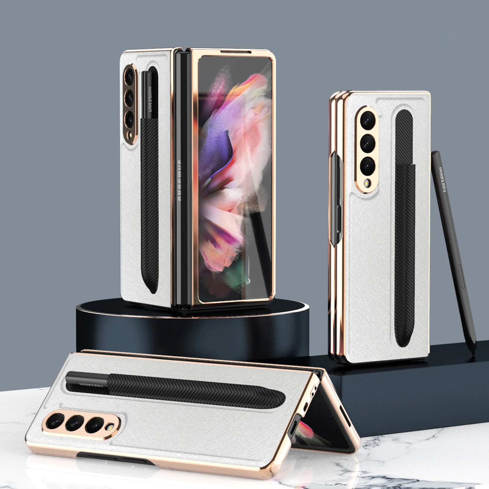 Для Samsung Galaxy Z Fold 3 5G чехол для телефона из углеродного волокна с S-держателем для ручки рамка с передним покрытием Защитная пленка из закаленн...
Для Samsung Galaxy Z Fold 3 5G чехол для телефона из углеродного волокна с S-держателем для ручки рамка с передним покрытием Защитная пленка из закаленн...